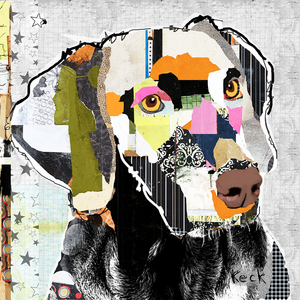 Weimaraner Dog Art Print by Michel Keck