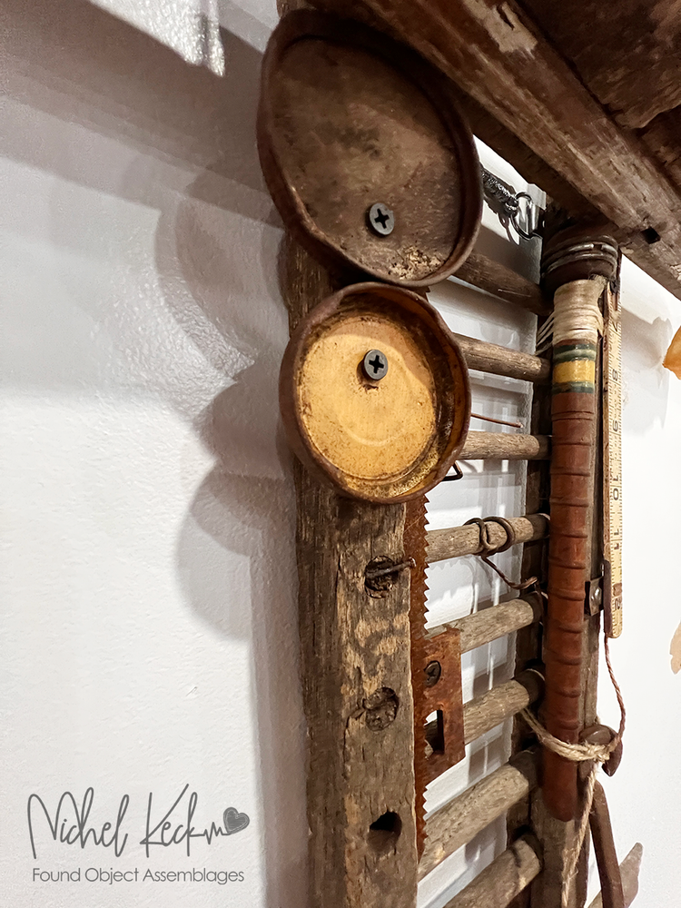 junk cross art - recycled cross art - found object crosses