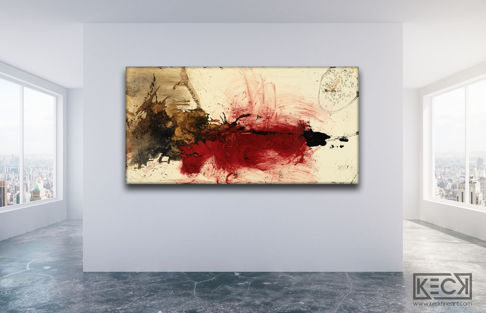 LARGE ABSTRACT CANVAS ART PRINTS BY MICHEL KECK