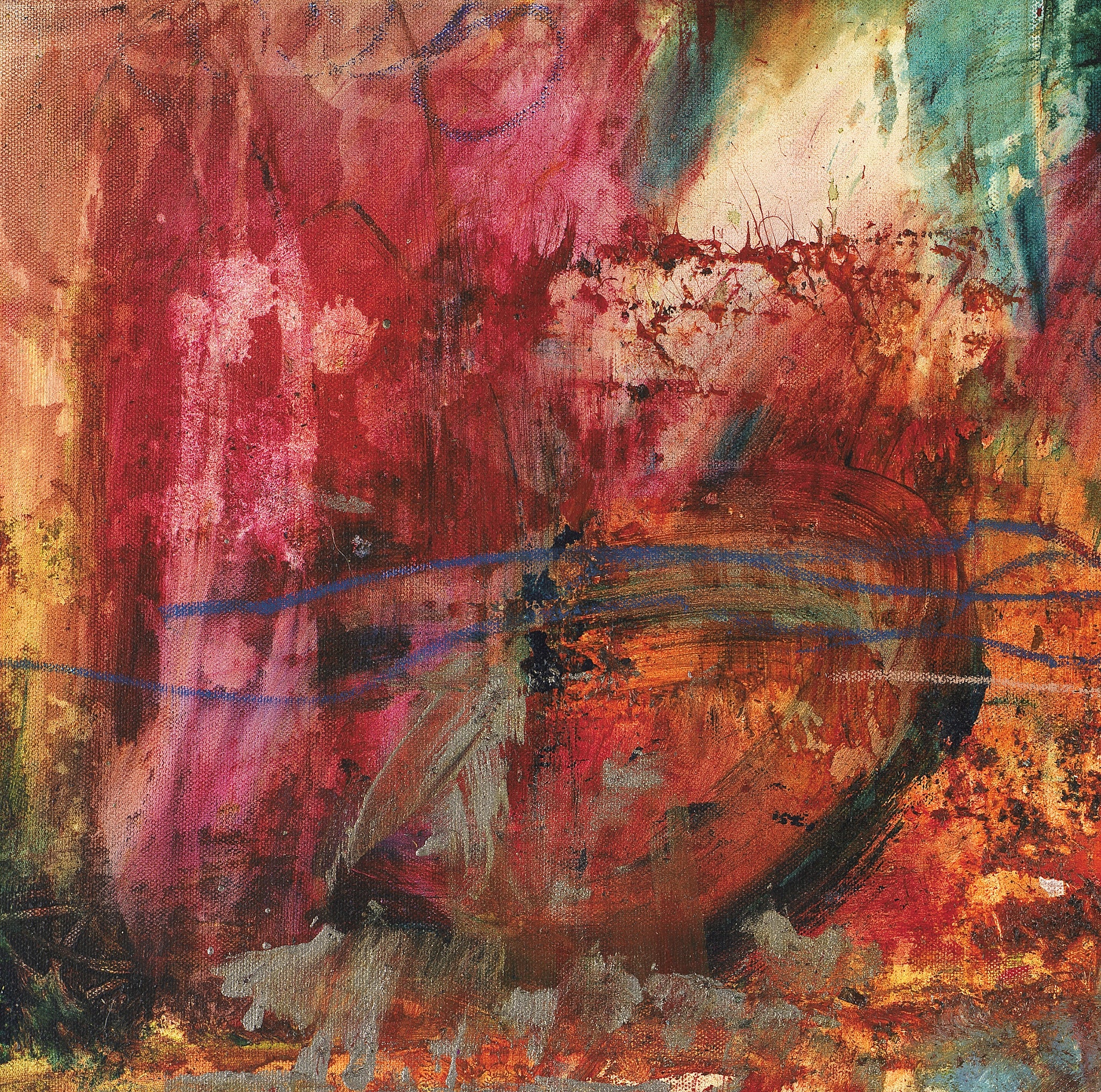 Colorful Abstract Art <br>Canvas Print<br>Paper Cut III