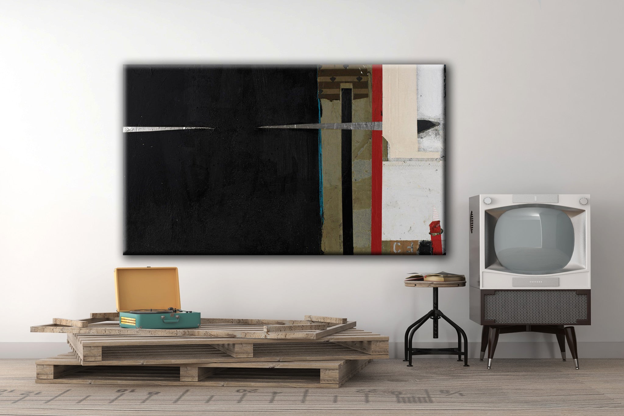 MIXED MEDIA Canvas Print of On a Hiding to Nothing