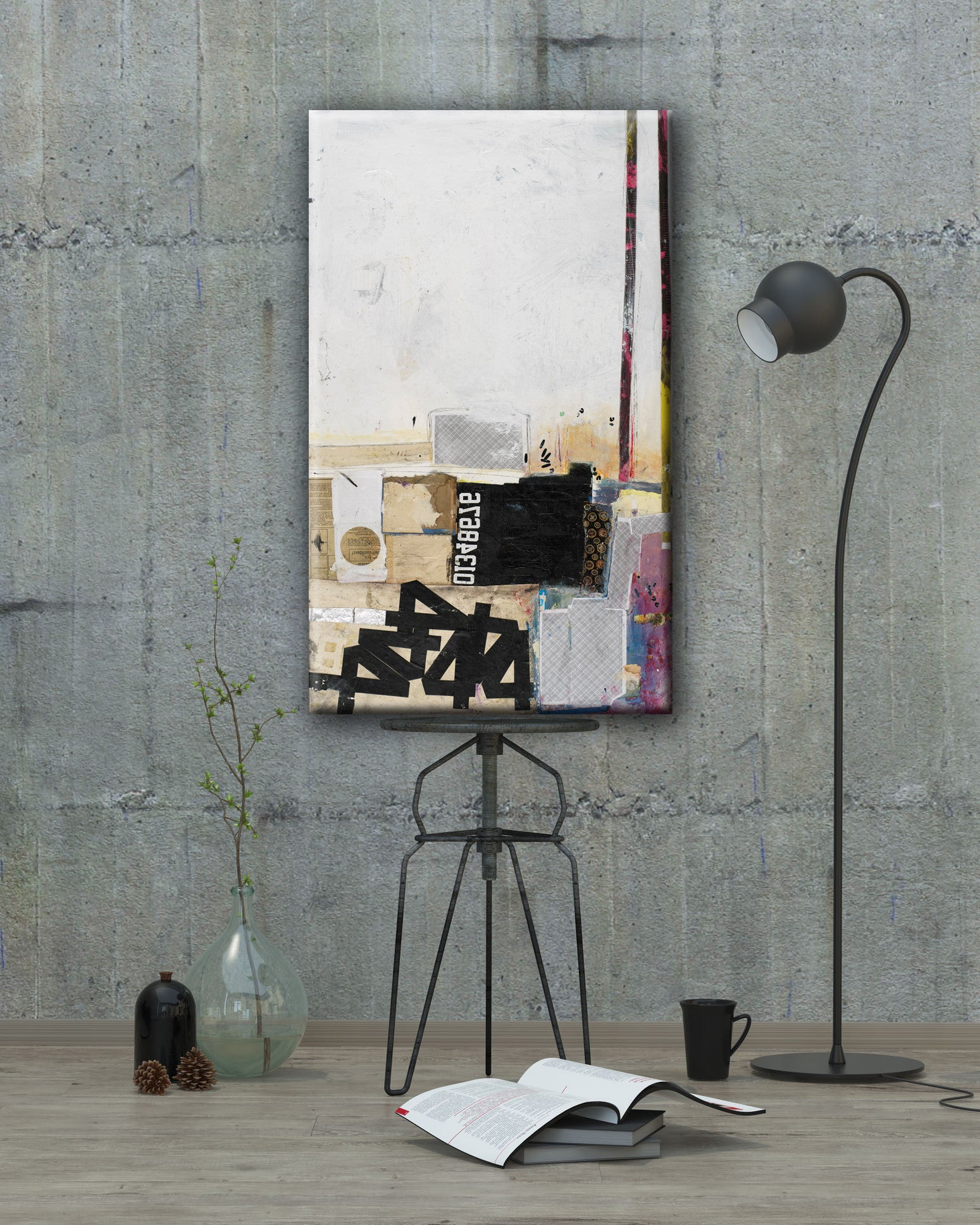 MIXED MEDIA Canvas Print of End of Story