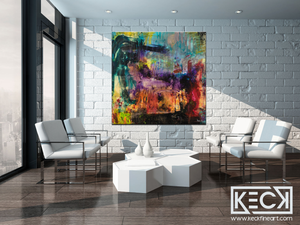 COLORFUL ABSTRACT ART BY MICHEL KECK