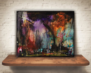 #030817 <br> Paper Cut X <br> Canvas Art Print
