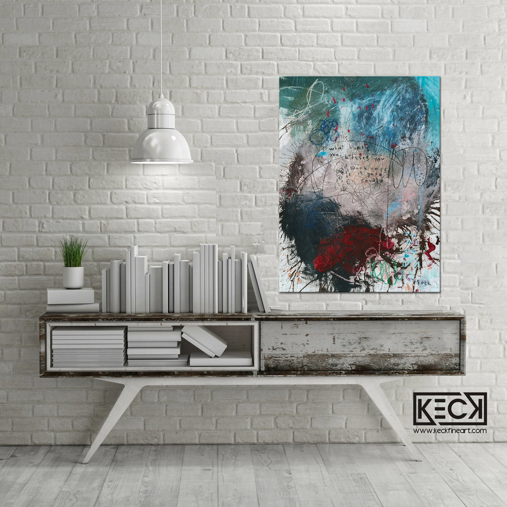 
                
                    Load image into Gallery viewer, Abstract Canvas Art Print &amp;lt;br&amp;gt;2020 Collection &amp;lt;br&amp;gt;Title:  candle&amp;lt;br&amp;gt; Michel Keck
                
            