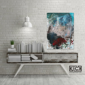 Abstract Canvas Art Print <br>2020 Collection <br>Title:  candle<br> Michel Keck
