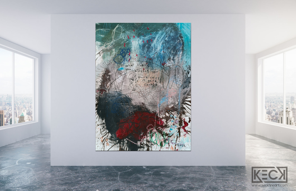 
                
                    Load image into Gallery viewer, Abstract Canvas Art Print &amp;lt;br&amp;gt;2020 Collection &amp;lt;br&amp;gt;Title:  candle&amp;lt;br&amp;gt; Michel Keck
                
            