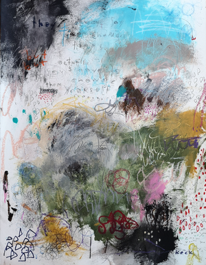 #032003 <BR> Abstract Canvas Art Print  <br>Title: Change Them Yourself