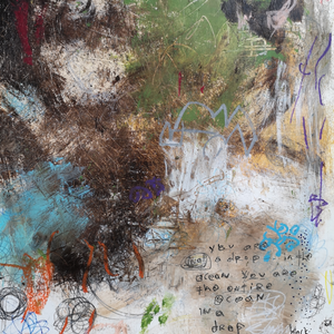 Abstract Canvas Art Print <br>2020 Collection <br>Title:  in a drop<br> Michel Keck