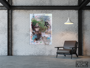 Abstract Canvas Art Print <br>2020 Collection <br>Title:  in a drop<br> Michel Keck