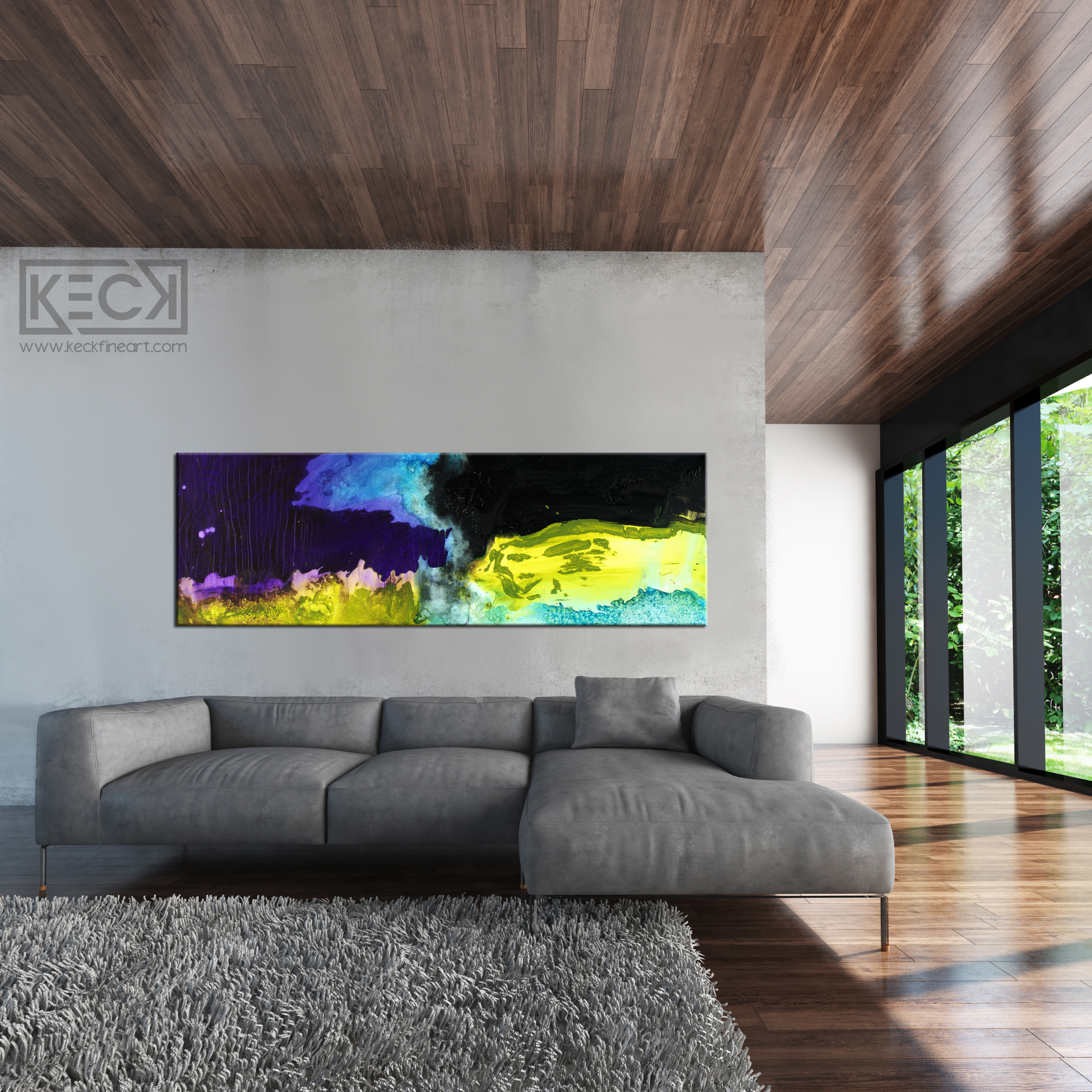 Bold, Dark & Moody<br>Abstract Art Canvas Print<br>Make It Count