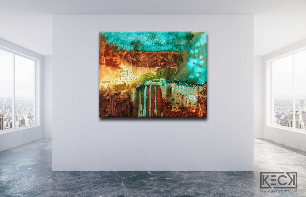 #040653 <br> Psalm 23 <br> Canvas Art Print