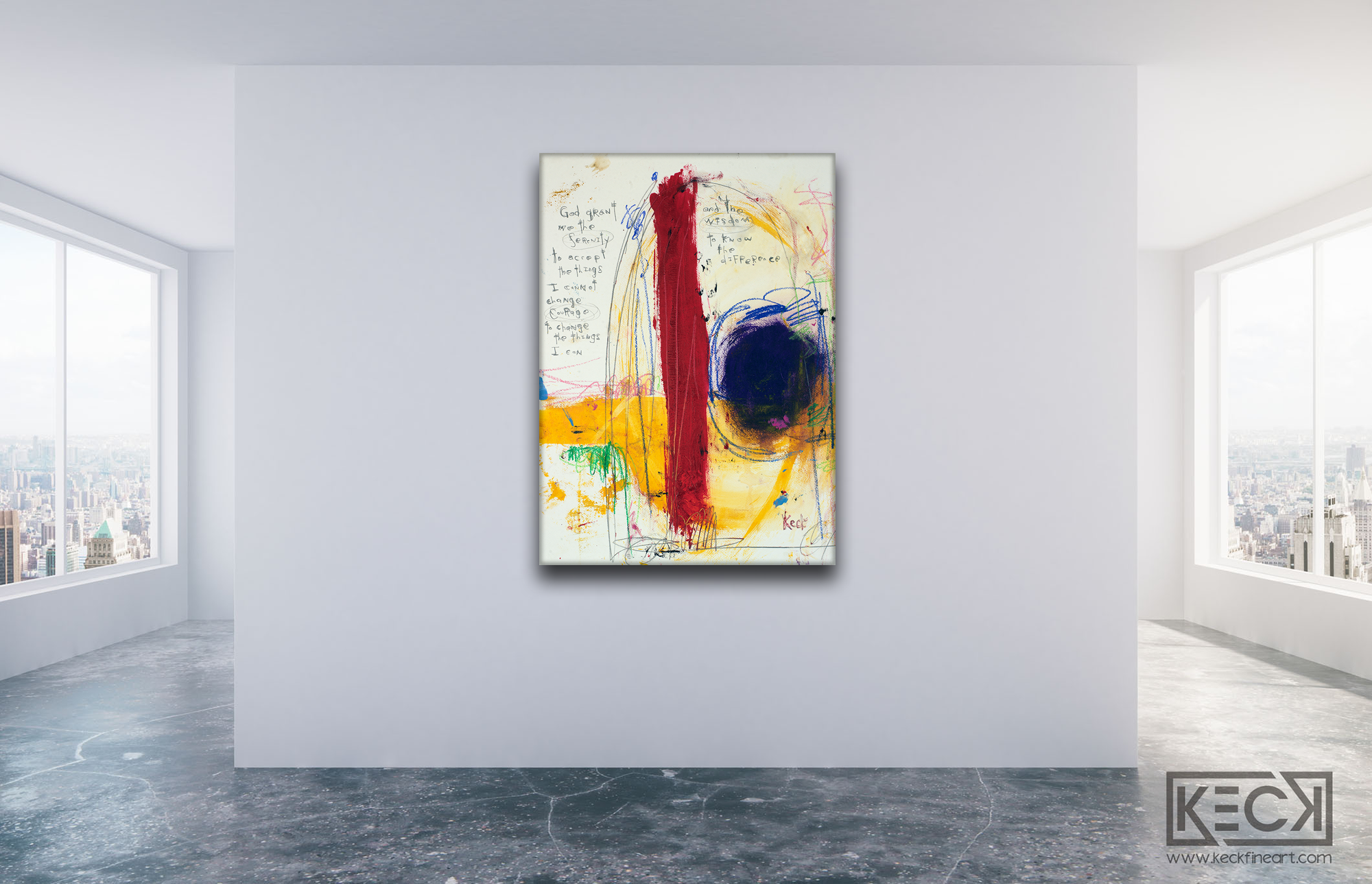 ABSTRACT CANVAS ART PRINTS BY MICHEL KECK