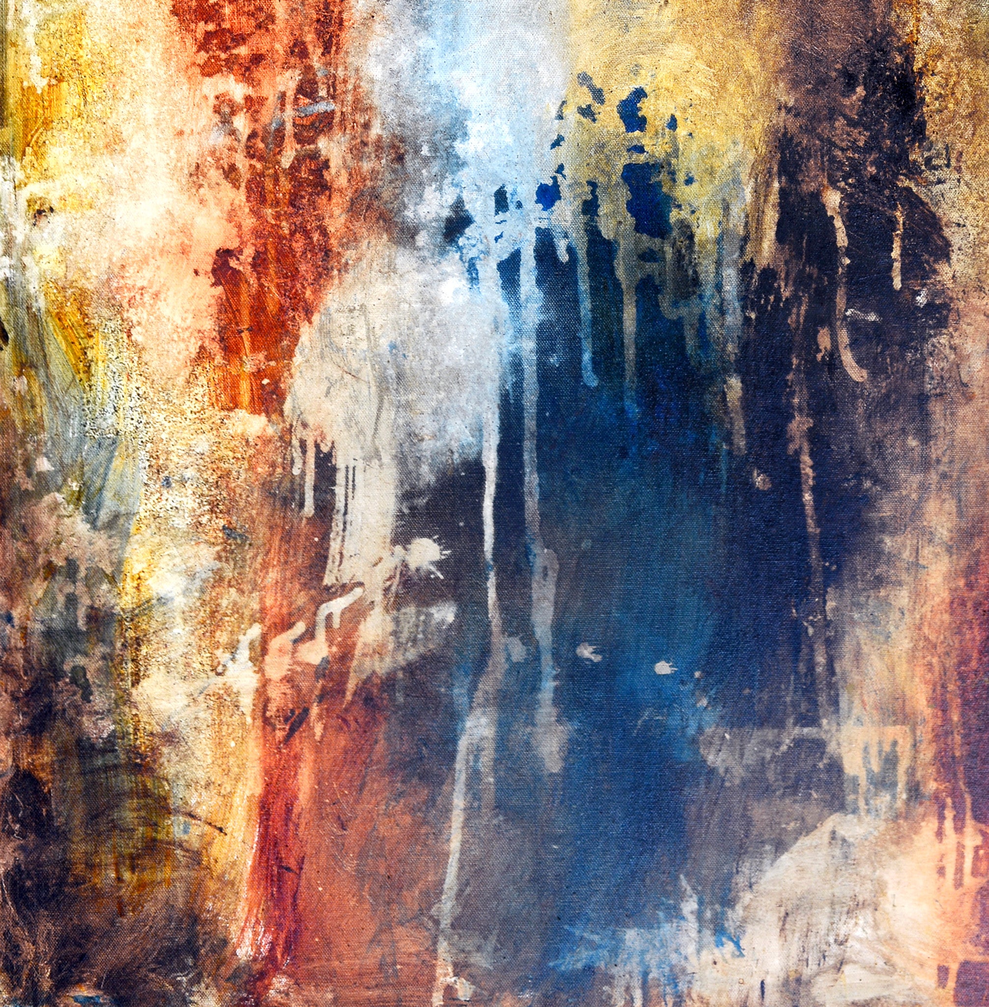 Abstract Cross Art<br>Canvas Print<br>1 Thessalonians 5:16-18