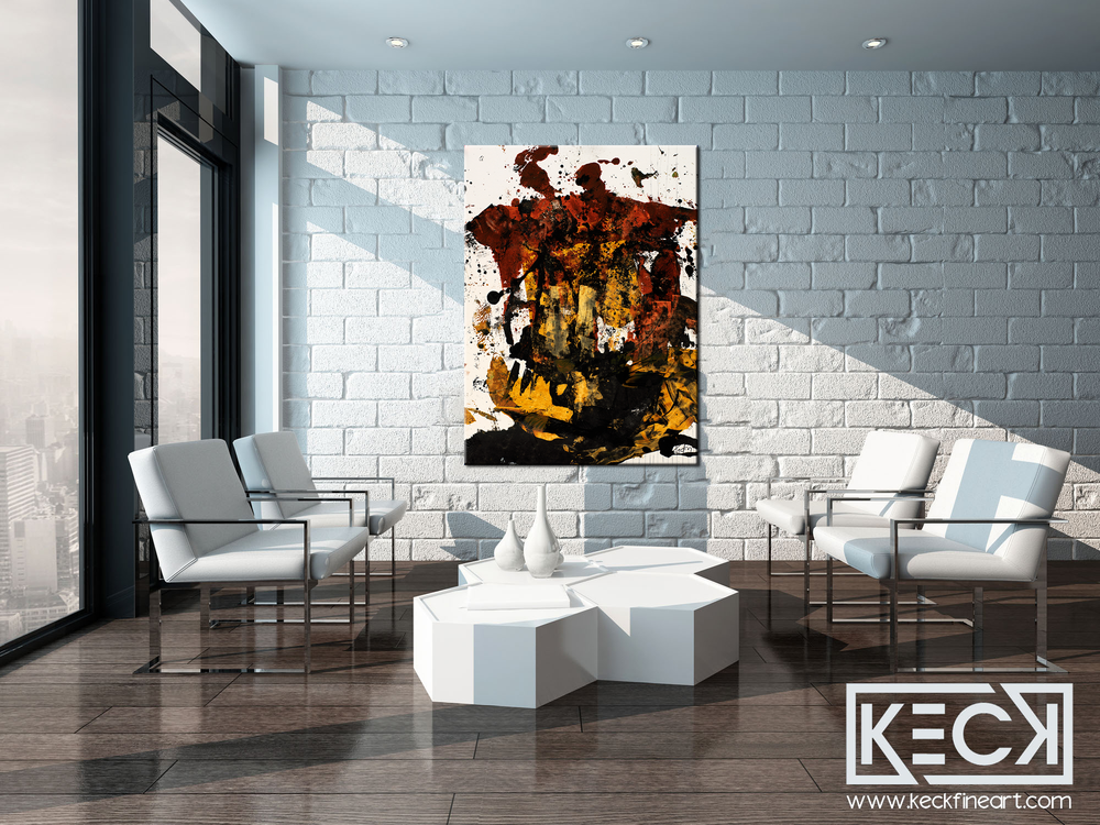 LARGE ABSTRACT CANVAS ART PRINTS BY MICHEL KECK
