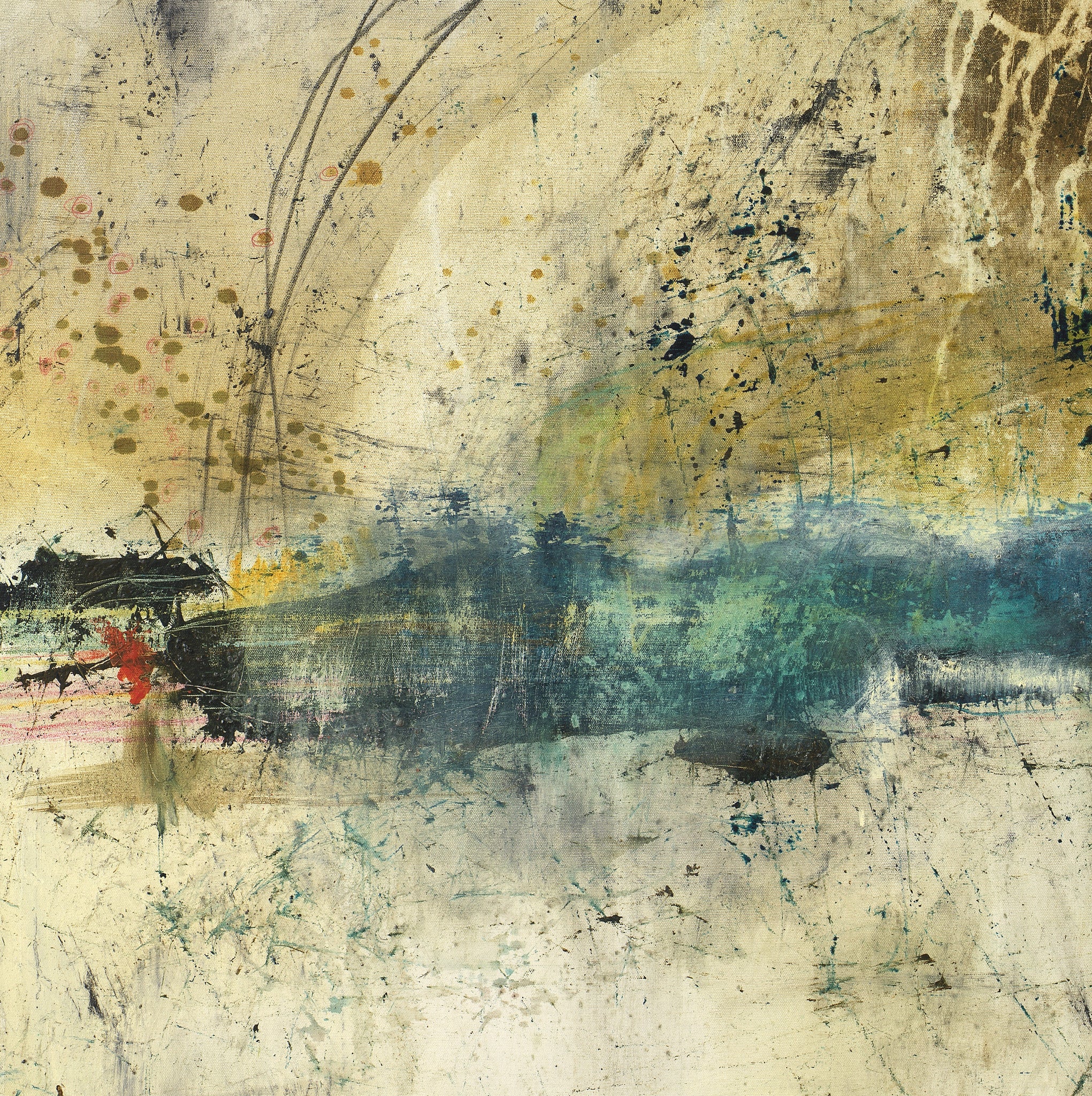 #050802 <br> Abstract Art Canvas Print<br>Title: Breaking Point
