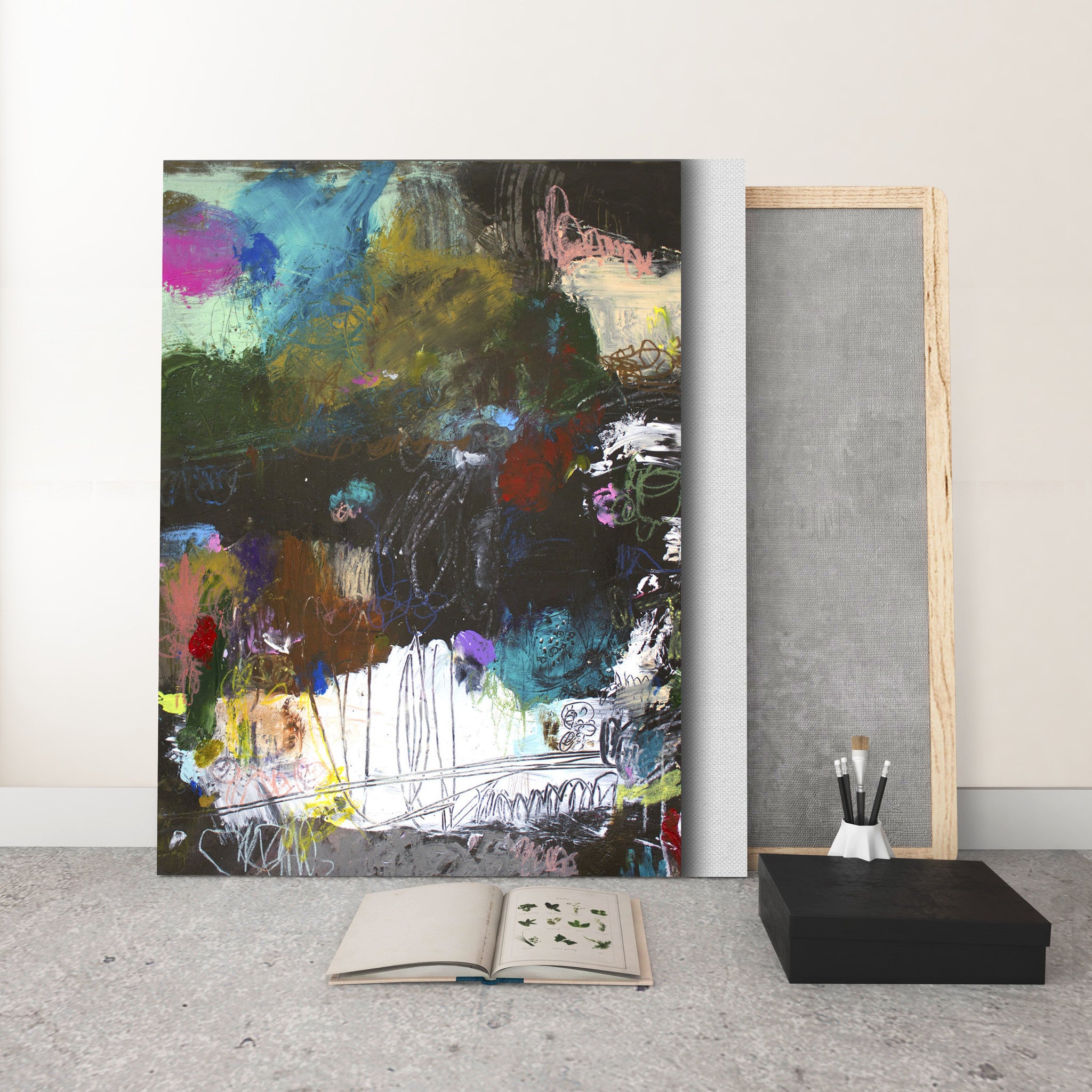 ABSTRACT ART Canvas Print of What Doesn't Kill Us