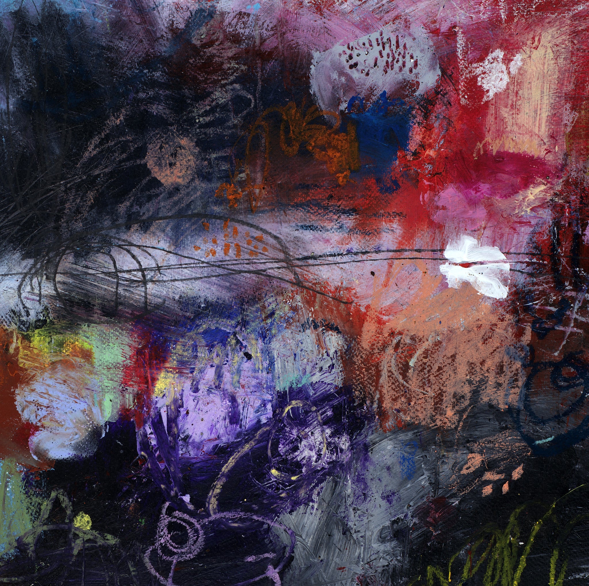 Colorful Abstract Art<br>Canvas Print <br> Can't You Just Be Happy For Me?