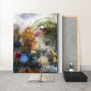 ABSTRACT ART Canvas Print of The Bed You've Made