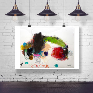 ABSTRACT ART Canvas Print of The Leopards Spots