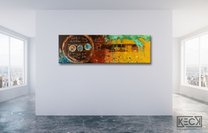 Abstract Art Print of Guardian Angel Prayer
