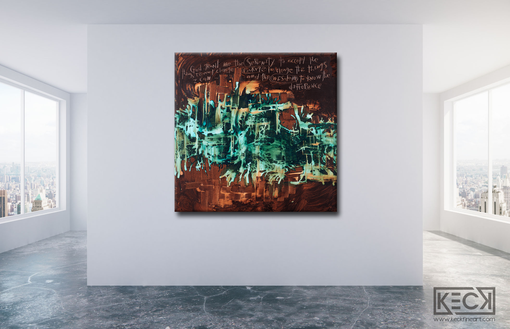 #060617 <br> Serenity Prayer <br>Canvas Art Print