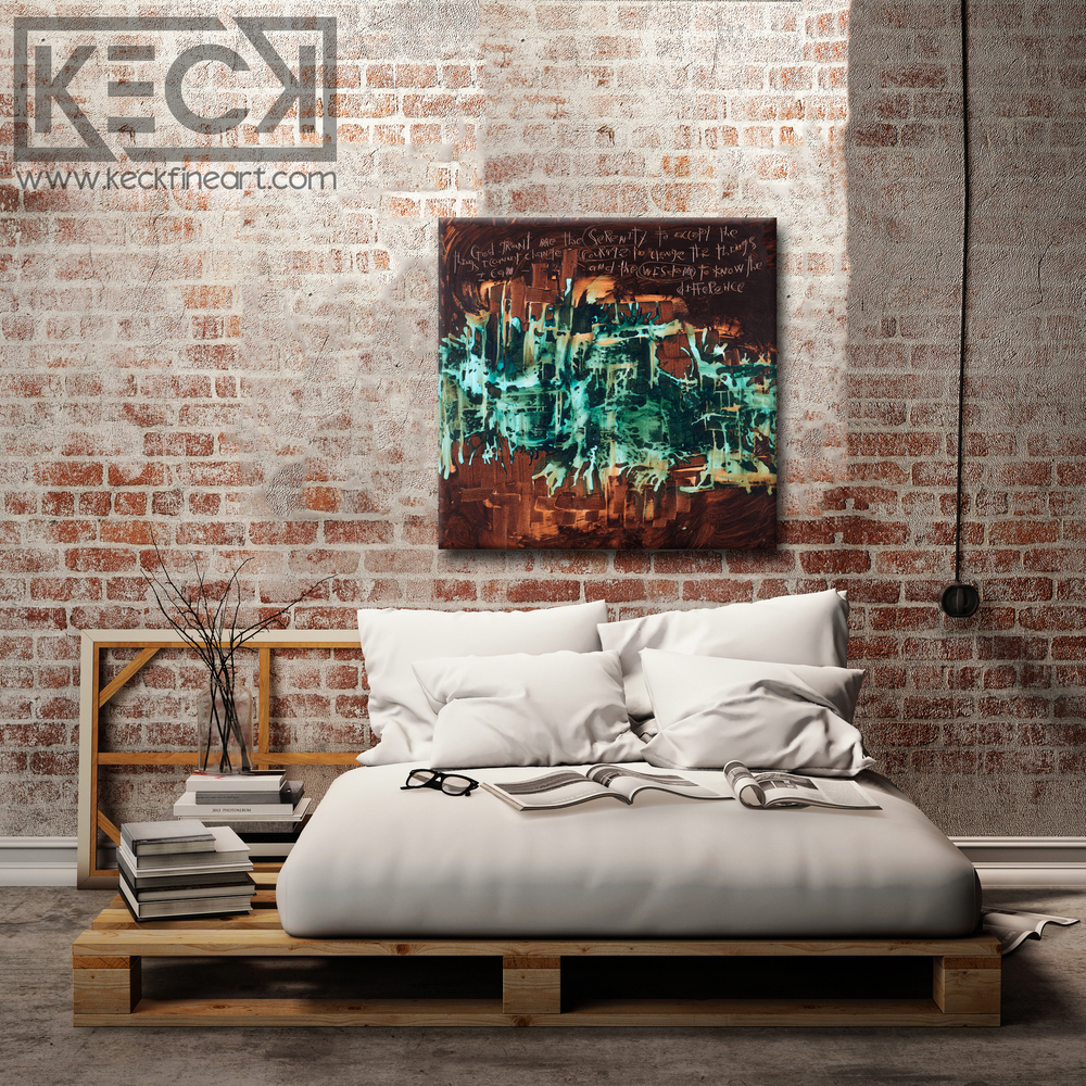 #060617 <br> Serenity Prayer <br>Canvas Art Print