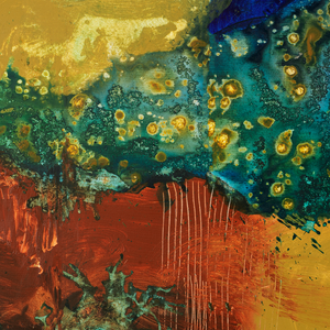 Big abstract art on canvas.  Large scale abstract and mixed media paintings and art prints