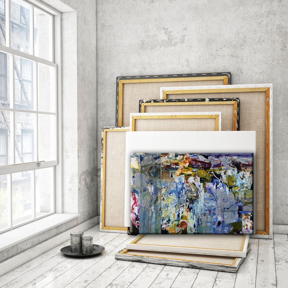 
                
                    Load image into Gallery viewer, ABSTRACT ART Canvas Print of Wish List VI
                
            