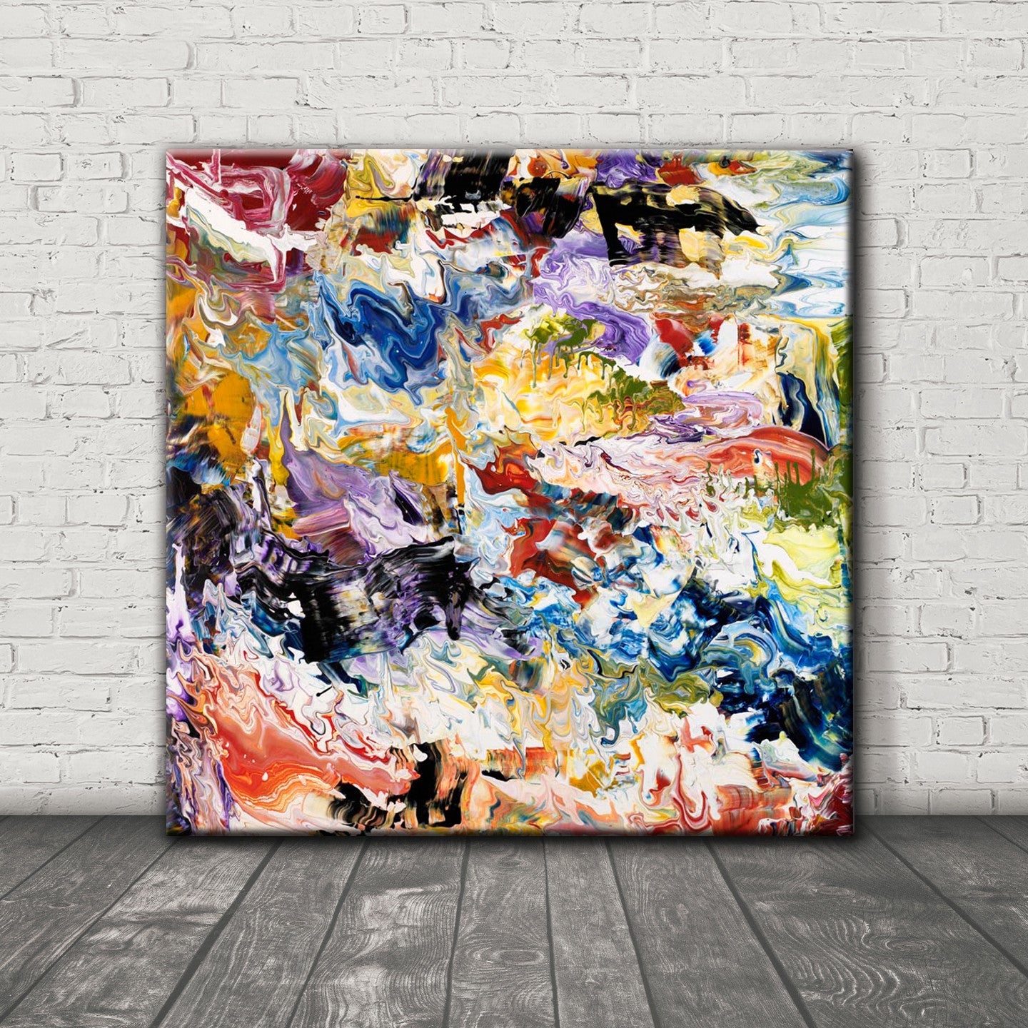 ABSTRACT ART Canvas Print of Wish List VII