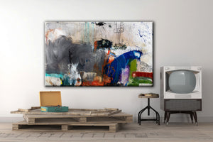ABSTRACT ART Canvas Print of The Secrets We Keep