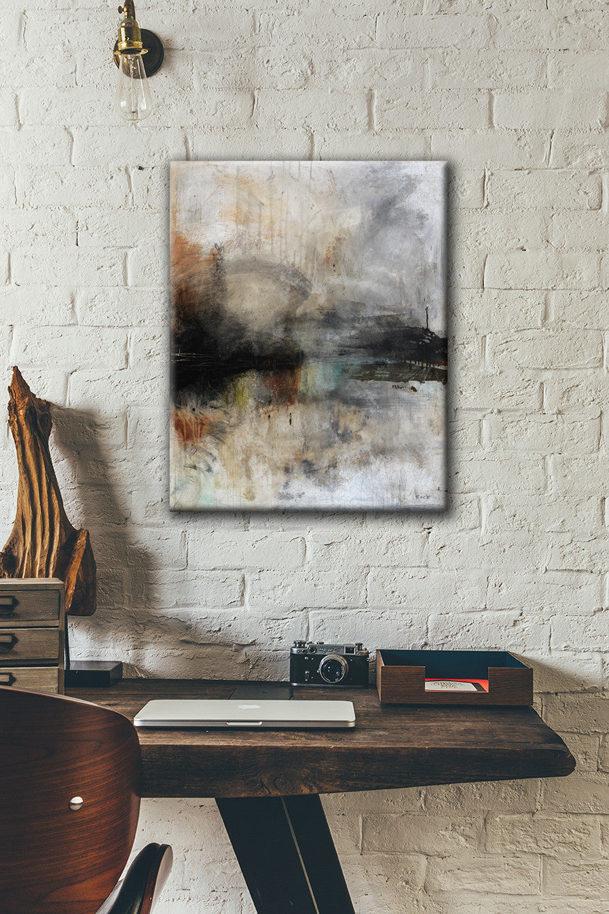 Organic Abstract Art<br> Canvas Print<br> Title: Should've Listened