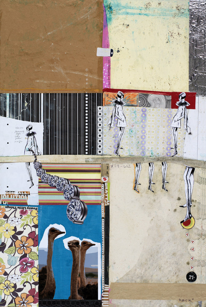 MIXED MEDIA Canvas Print of Pretty Little Things