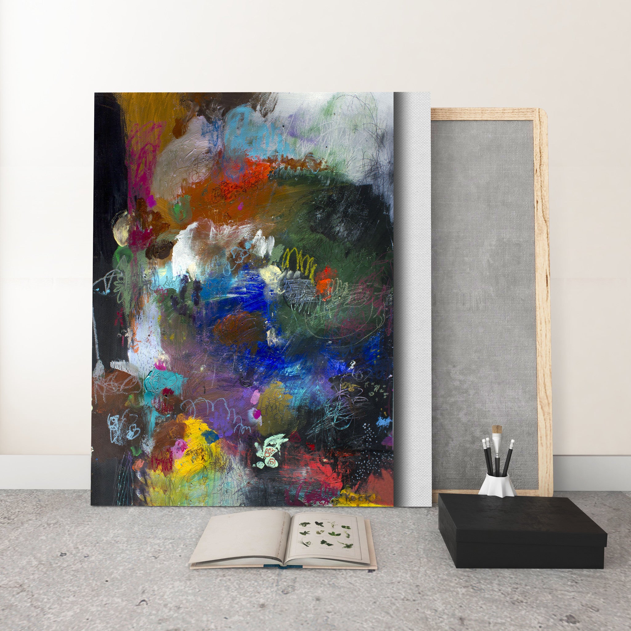 #061205 <br> Placing the Blame <br> Canvas Art Print