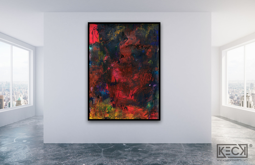 HUGE ABSTRACT CANVAS PRINTS BY MICHEL KECK