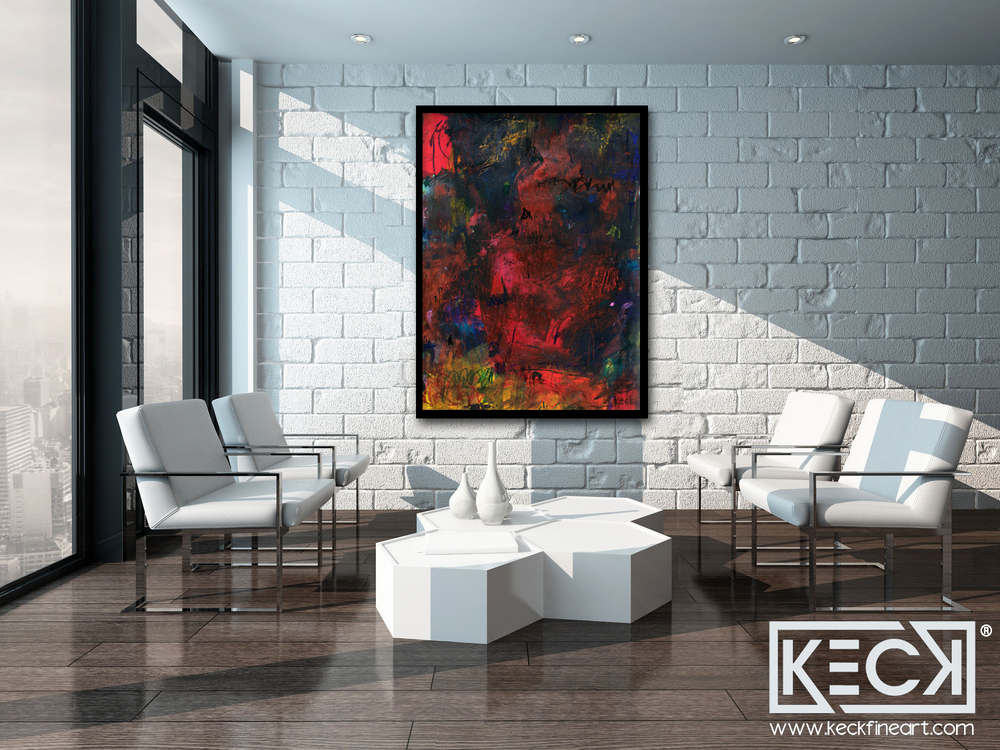 BEAUTIFUL COLORFUL ABSTRACT ART BY MICHEL KECK