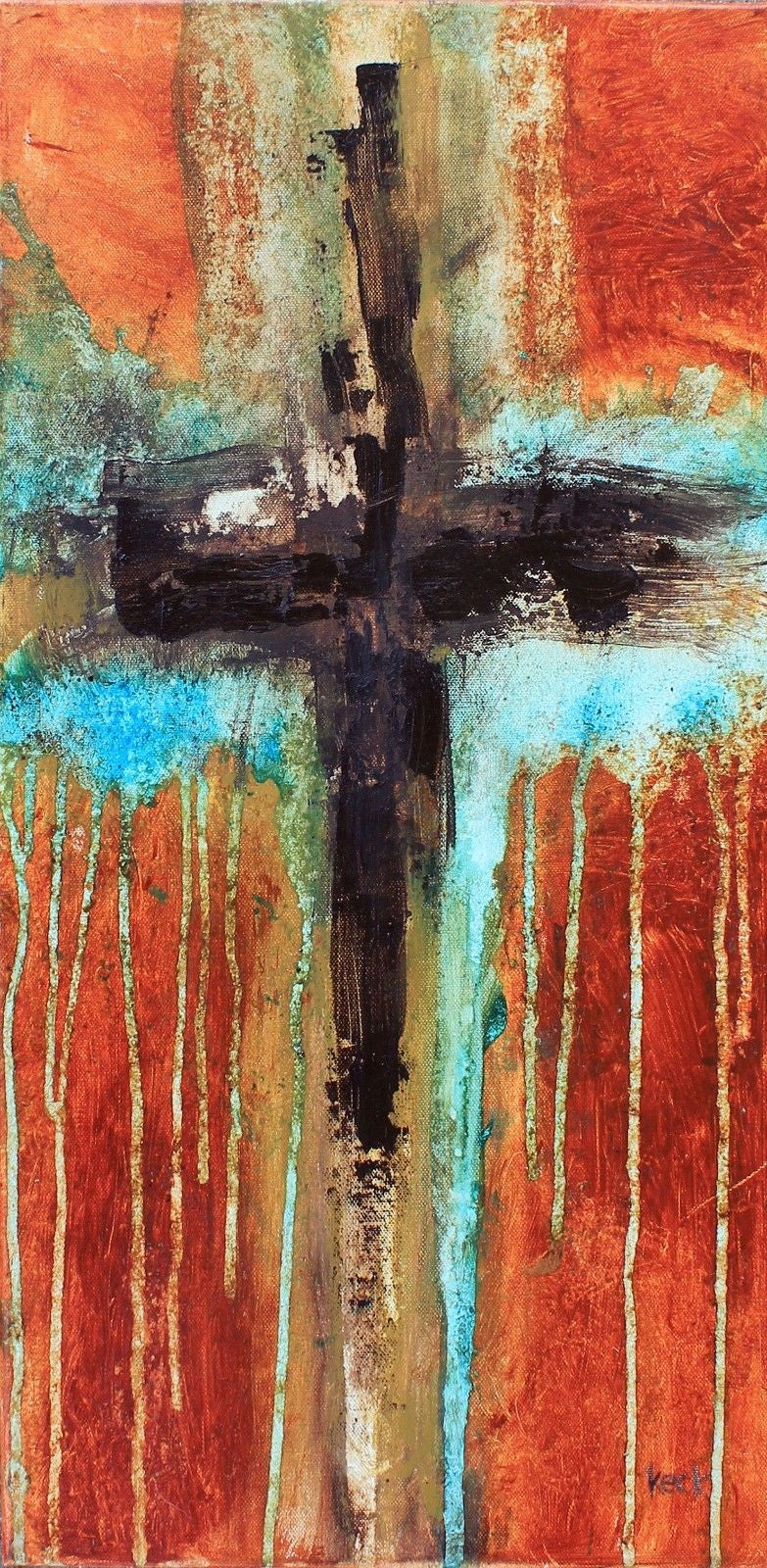 Abstract Cross Art<br>Canvas Print