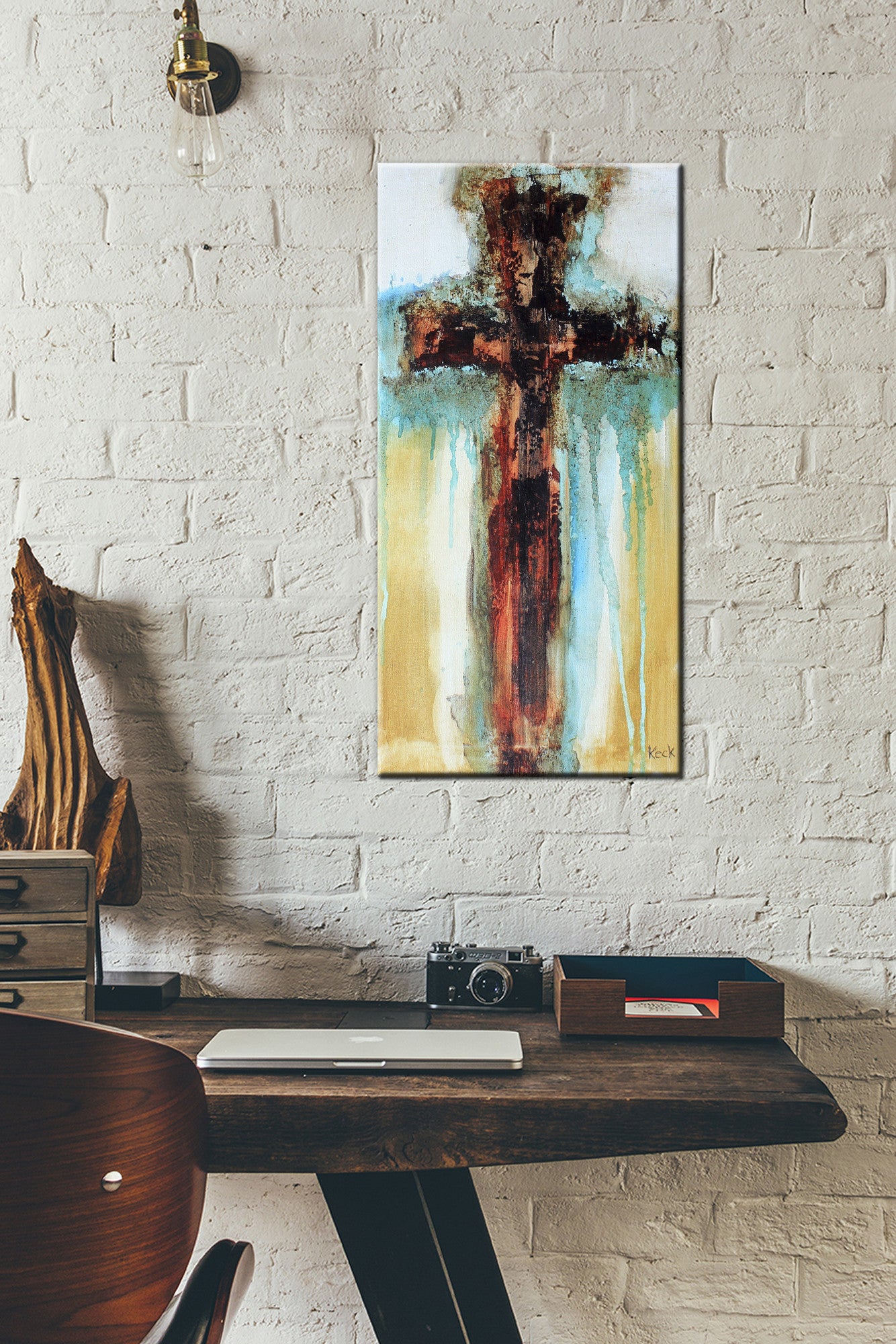 Abstract Cross Art<br>Canvas Print