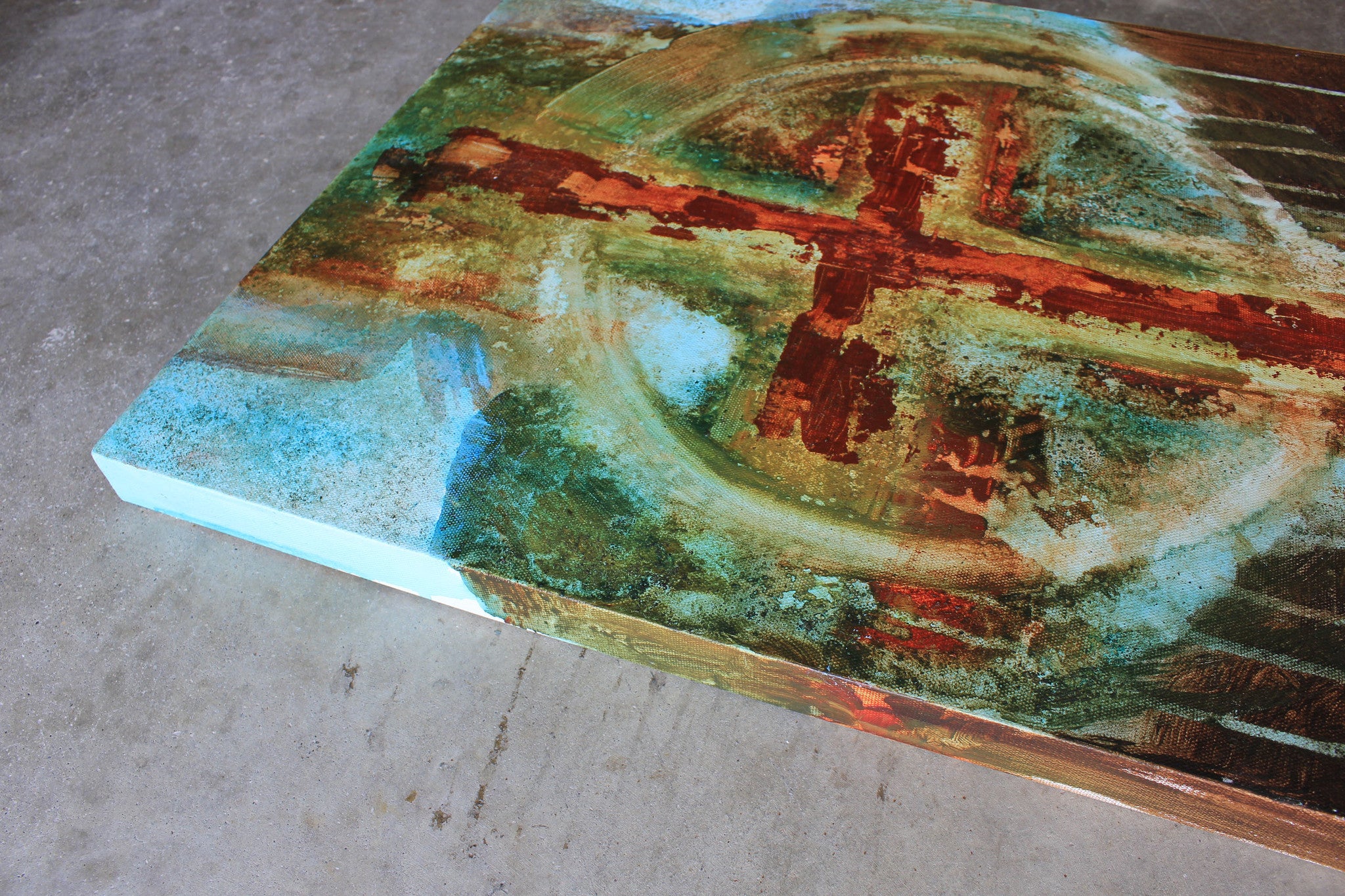Abstract cross art prints. Earthy raw abstract cross art prints