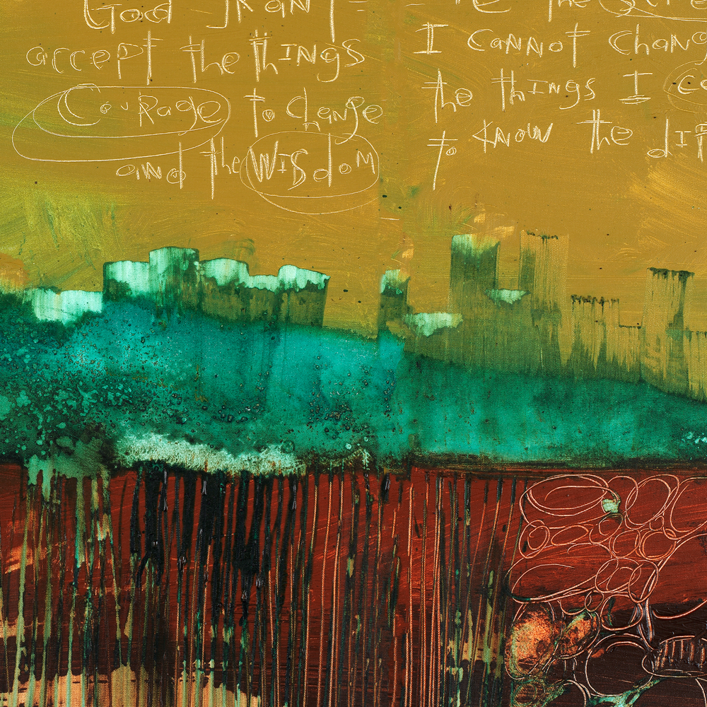 Serenity Prayer Artwork Gallery:  Huge selection of modern abstract art prints with the Serenity Prayer.