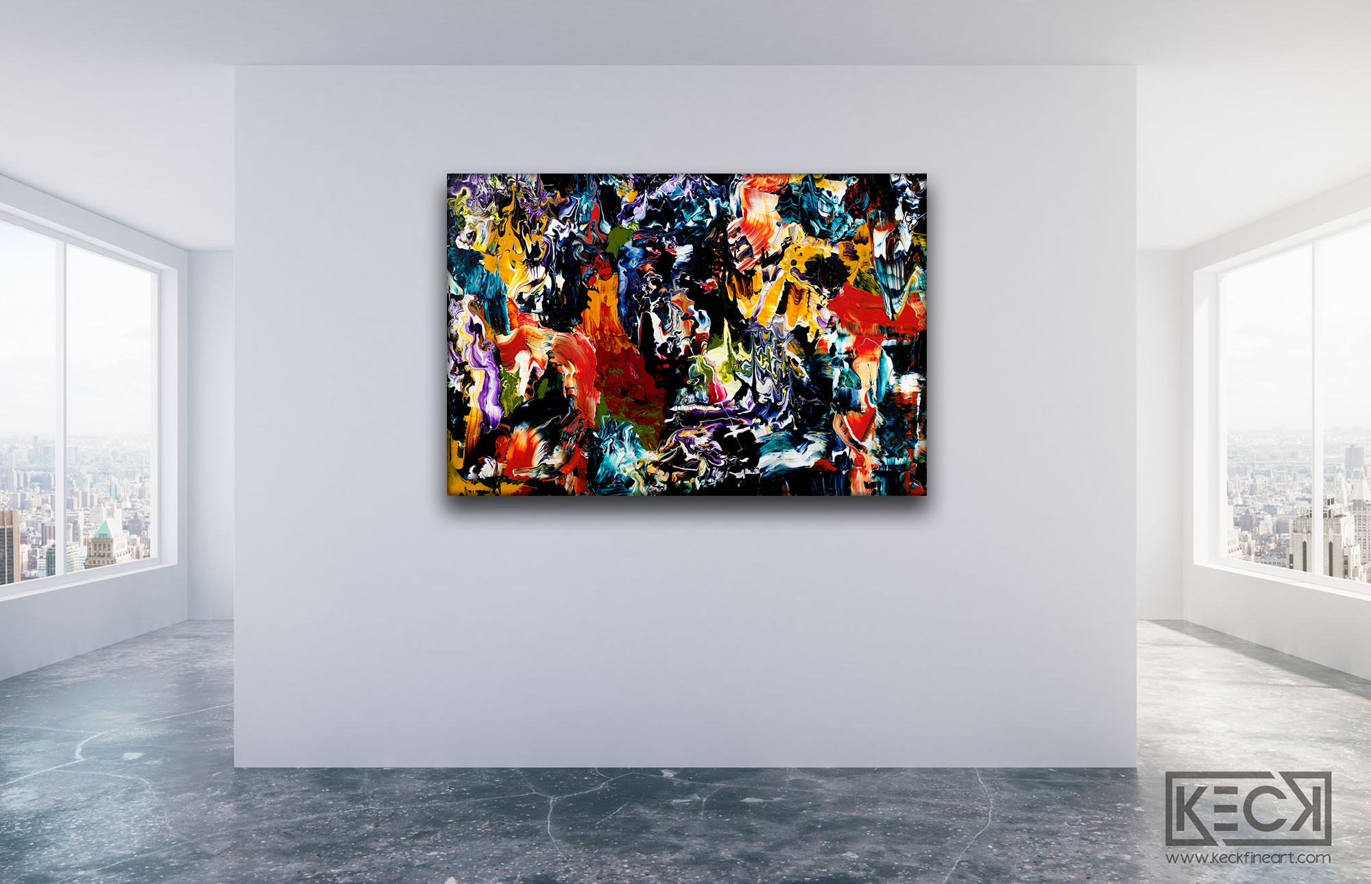 ABSTRACT CANVAS ART PRINTS BY MICHEL KECK