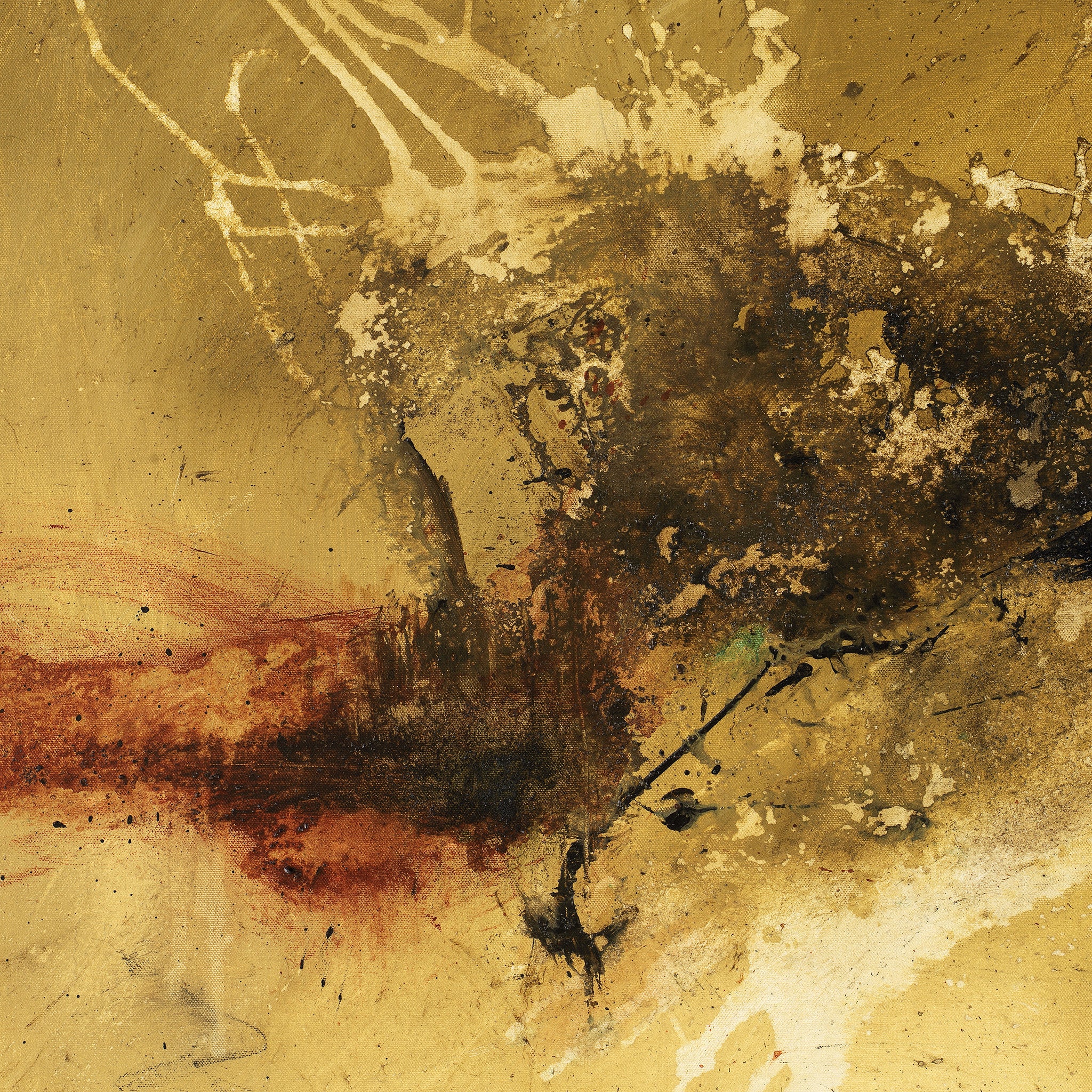 Raw, Earth Tones & Organic<br>Abstract Art Canvas Print<br> By Your Side
