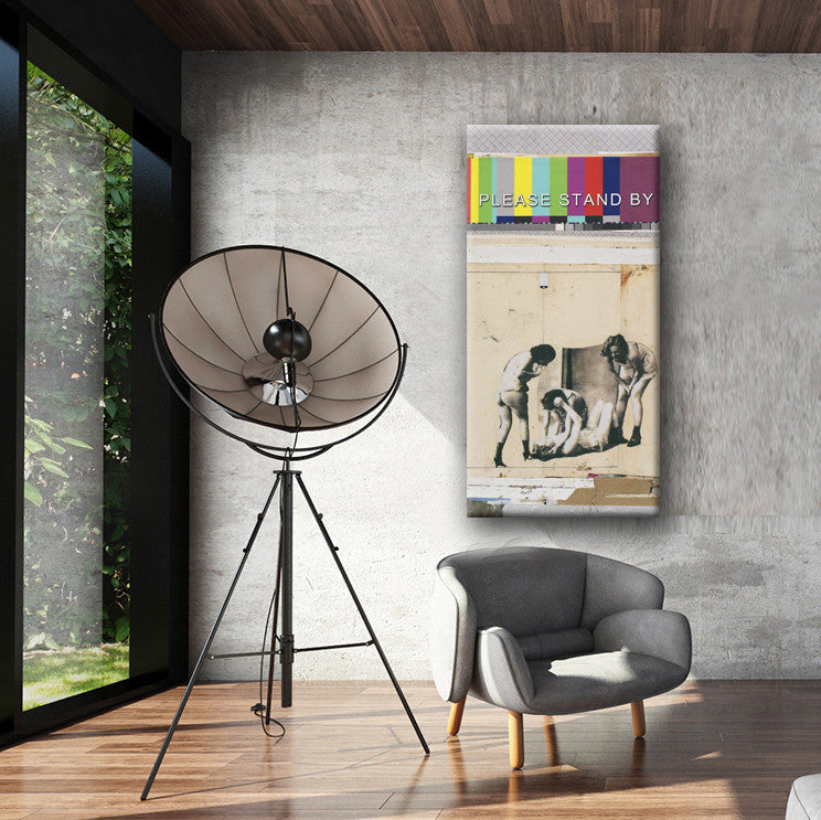 
                
                    Load image into Gallery viewer, #070803 &amp;lt;br&amp;gt; Title: Cat Fight &amp;lt;br&amp;gt; Mixed Media Art Print
                
            