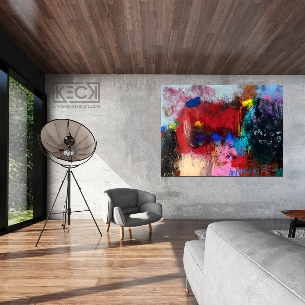 COLORFUL ABSTRACT ART BY MICHEL KECK