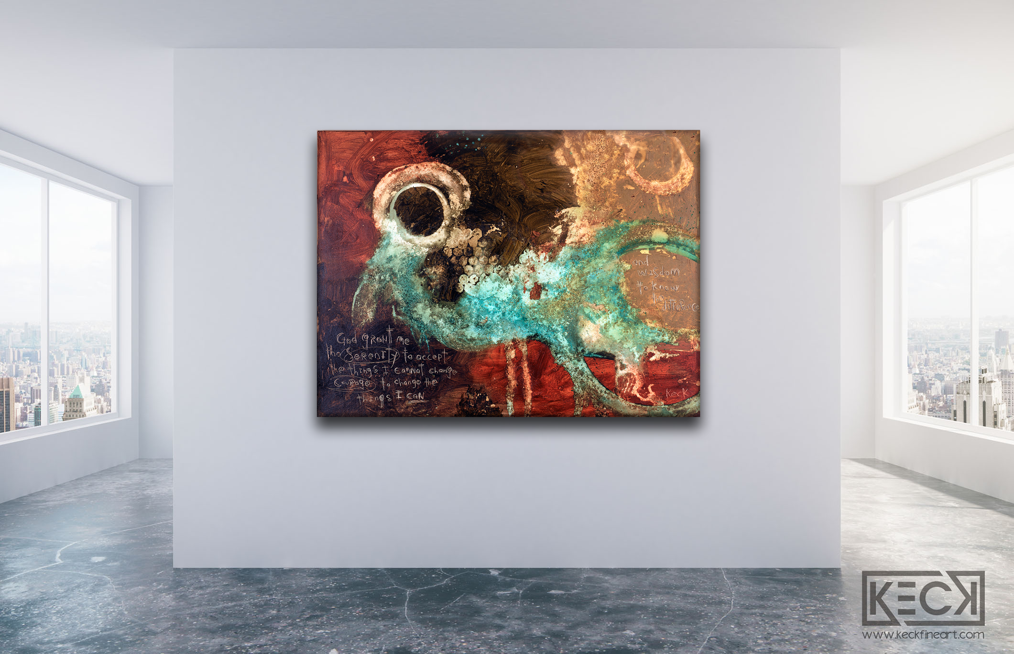 Serenity Prayer Canvas Art Print By Michel Keck