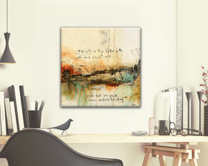 SCRIPTURE ART 071506 Proverbs 3:5 Canvas Print