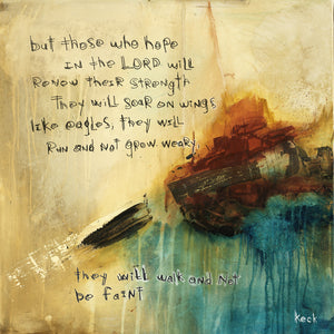 SCRIPTURE ART 071510 Isaiah 40:31 Canvas Print