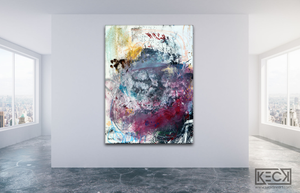 BEAUTIFUL COLORFUL ABSTRACT ART BY MICHEL KECK