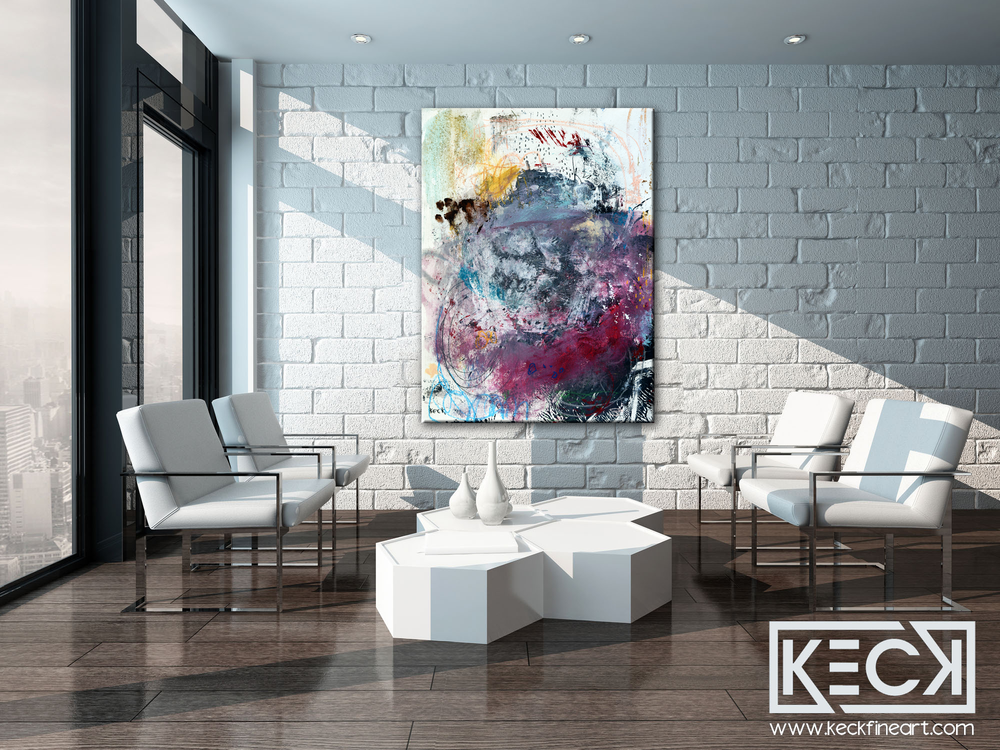 
                
                    Load image into Gallery viewer, HUGE ABSTRACT CANVAS PRINTS BY MICHEL KECK
                
            