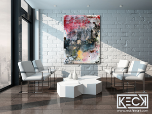 BEAUTIFUL COLORFUL ABSTRACT ART BY MICHEL KECK